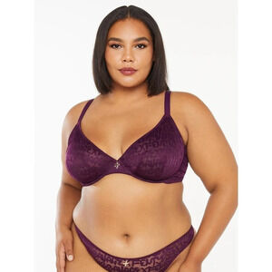 NWT Tagged By Savage Unlined Stretch Mesh Plunge Cups Bra Size 36D